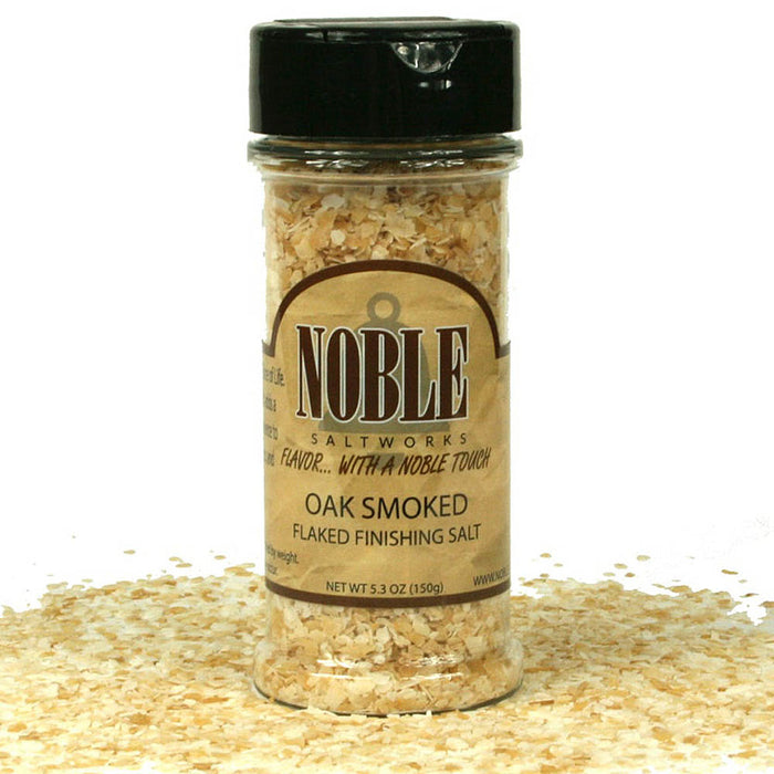 Noble Smokeworks Oak Smoked Flaked Finishing Salt 5.3 Oz Bottle