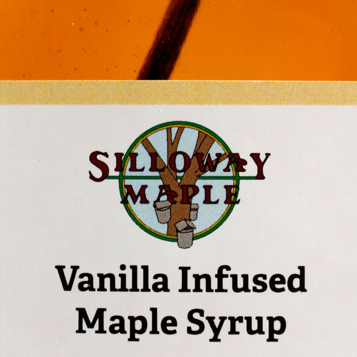 Silloway Maple Vanilla Infused Clean Energy Maple Syrup With Vanilla Bean 6.8 oz