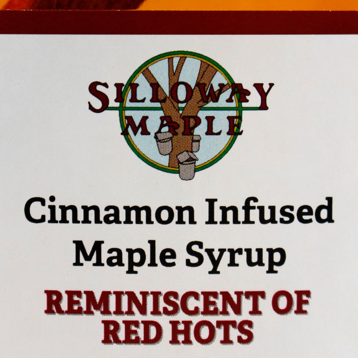 Silloway Maple Cinnamon Infused Syrup Produced w/ Clean Energy  6.8 oz Bottle