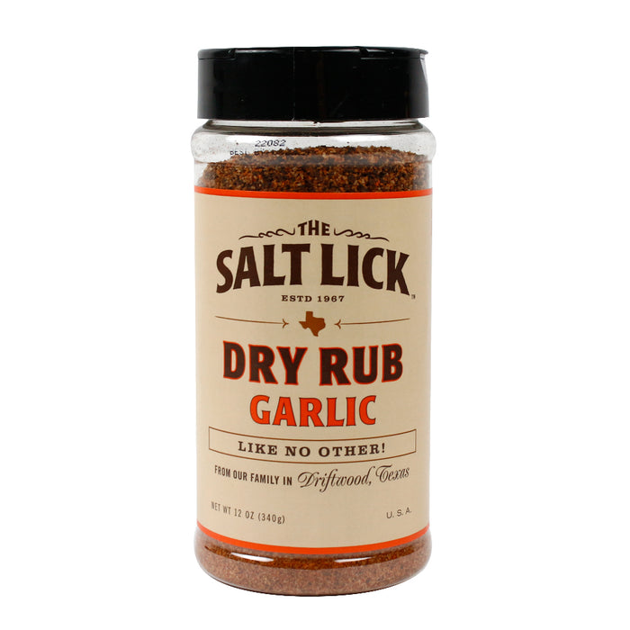 Salt Lick BBQ Garlic Dry Rub For Meat With Cayenne Pepper No Added MSG 3.5oz