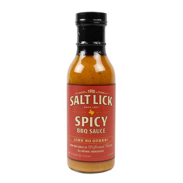 Salt Lick BBQ Spicy Recipe Habanero BBQ Sauce Gluten-Free All-Natural 12 oz