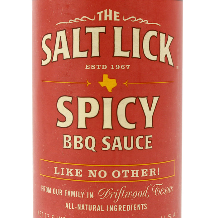 Salt Lick BBQ Spicy Recipe Habanero BBQ Sauce Gluten-Free All-Natural 12 oz