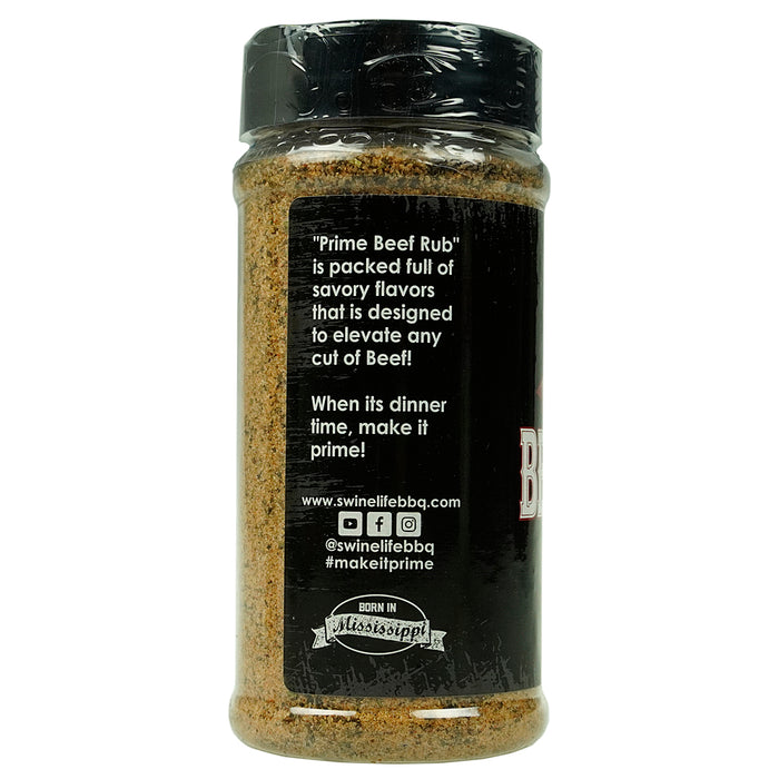 Swine Life Prime Beef Rub Championship Bar-B-Que Beef Rub Seasoning SLP-0010