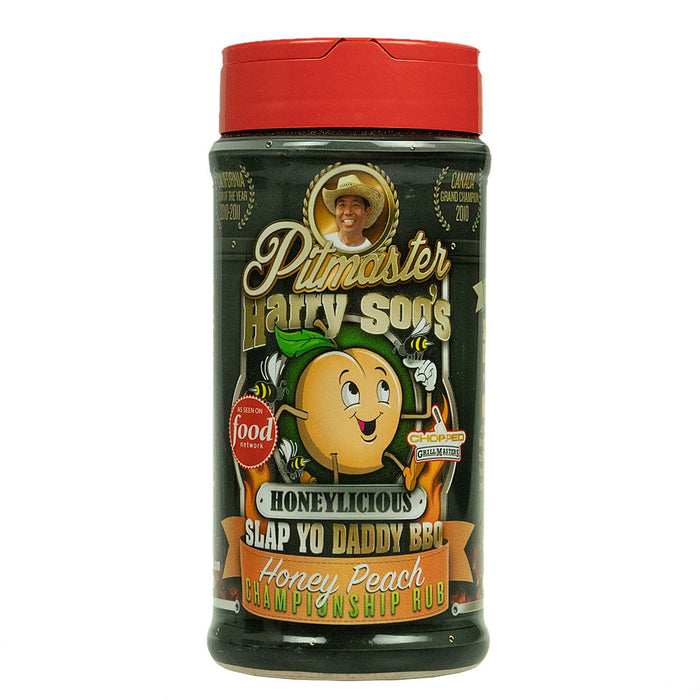 Slap Yo' Daddy Honeylicious Honey Peach Rub Harry Soo's 12 Ounce Meat Rub