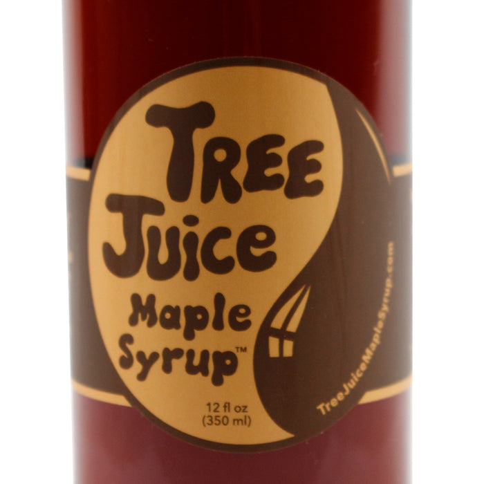 Tree Juice Pure Maple Syrup Dark Robust Flavor Gluten-Free, Paleo, Non-GMO 12 oz