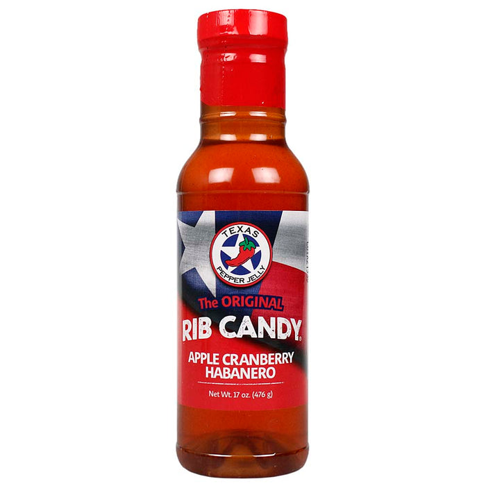 Texas Pepper Jelly Apple Cranberry Habanero Rib Candy Glaze Sauce 17 Oz Bottle