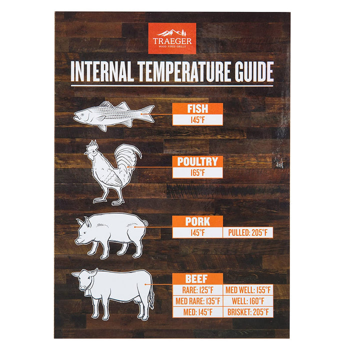 Traeger Internal Temperature Guide Grill Magnet