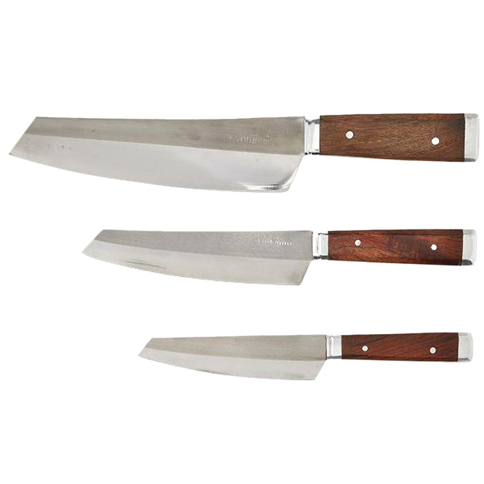 Verve Culture 3 Thai Chef's Knives Set 8" 6" and 5" Inch 3-Piece Set VCCKSET