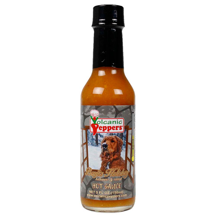 Volcanic Peppers Benji's Holiday Hot Sauce All Purpose 5 Oz Bottle VPBENJI