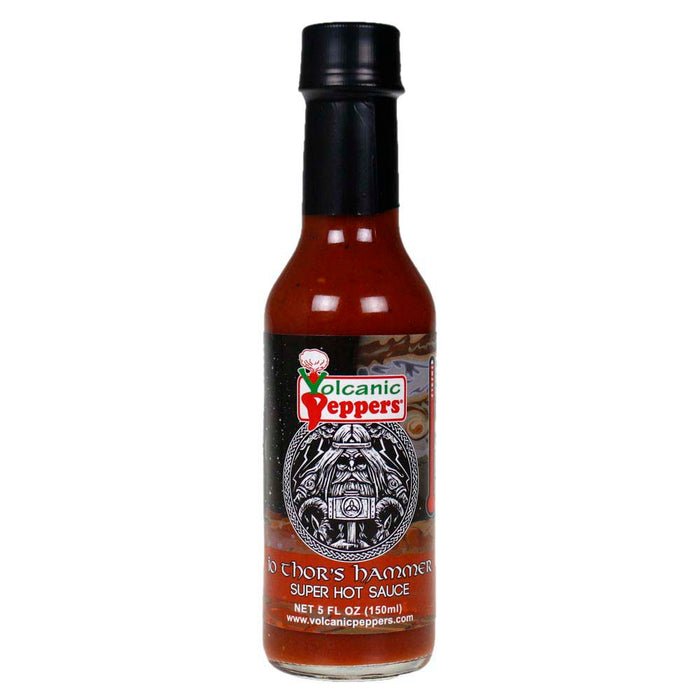 Volcanic Peppers IO Thor's Hammer SUPER Hot Sauce 5 Oz All Purpose VPTHOR