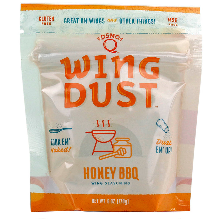 Kosmos Q Wing Dust Honey BBQ Dry Rub Seasoning Competition Rated Pit Master