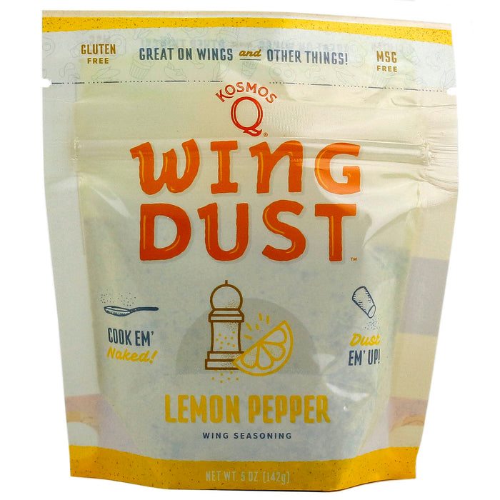 Kosmos Q Wing Dust Lemon Pepper Dry Rub Seasoning Competition Rated Pit Master